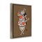 Stupell Industries Rabbit Playing Card Hearts Framed Floater Canvas Wall Art Design by Joris Hoefnagel